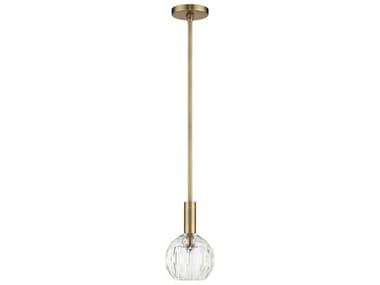 Livex Lighting Whitfield 1-Light Natural Brass Mini Pendant LV4632108