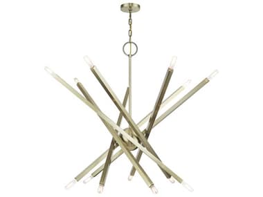 Livex Lighting Monaco 14-Light Antique Brass Chandelier LV4684701