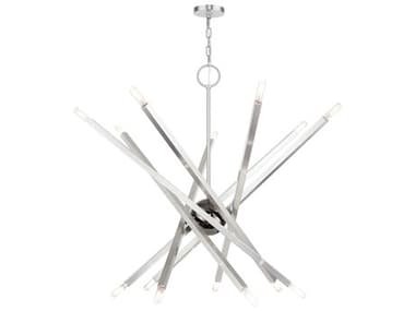 Livex Lighting Monaco 14-Light Brushed Nickel Chandelier LV4684791