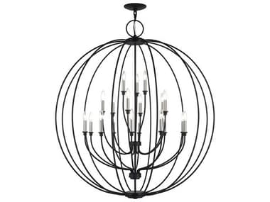 Livex Lighting Milania 19-Light Black Brushed Nickel Chandelier LV4699104