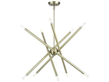 Livex Lighting Soho 10-Light Antique Brass Chandelier LV4700601