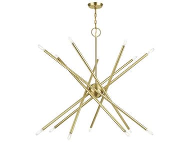 Livex Lighting Soho 14-Light Satin Brass Chandelier LV4700912