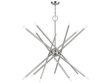 Livex Lighting Soho 14-Light Brushed Nickel Chandelier LV4700991