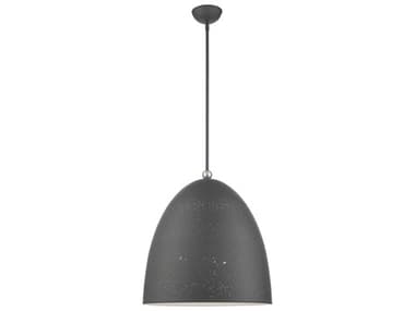 Livex Lighting Arlington 19" 3-Light Scandinavian Gray Brushed Nickel Bell Pendant LV4911076