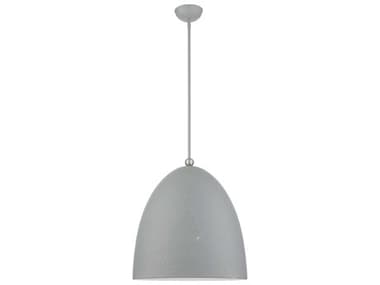 Livex Lighting Arlington 19" 3-Light Nordic Gray Brushed Nickel Bell Pendant LV4911080