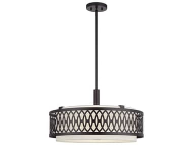 Livex Lighting Vistaview 21" 4-Light English Bronze Pendant LV5343492