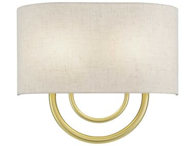 Livex Lighting Stratton 11" Tall 2-Light Soft Gold Wall Sconce LV6027233