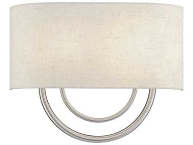 Livex Lighting Stratton 11" Tall 2-Light Brushed Nickel Wall Sconce LV6027391