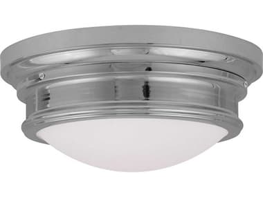 Livex Lighting Astor 15" 3-Light Polished Chrome Glass Bowl Flush Mount LV734305
