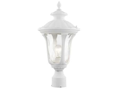 Livex Lighting Oxford Textured White 1-light 10'' Wide Outdoor Post Light LV785513