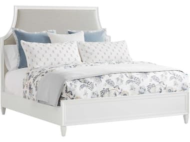 Lexington Avondale White Hardwood Upholstered Queen Panel Bed LX010415133C