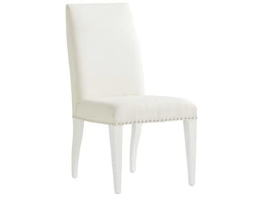 Lexington Avondale Maple Wood White Fabric Upholstered Side Dining Chair LX01041588001
