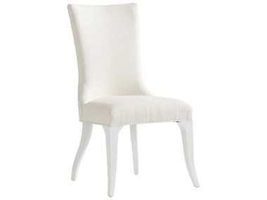 Lexington Avondale Maple Wood White Fabric Upholstered Side Dining Chair LX01041588201