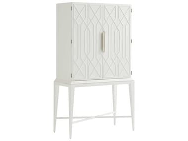 Lexington Avondale 46" White Maple Wood Bar Cabinet LX010415961C
