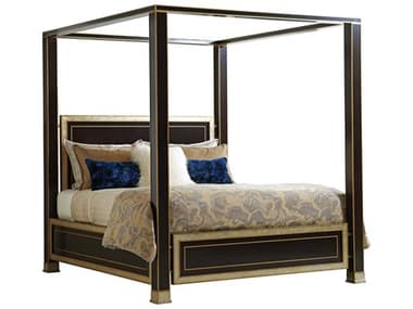 Lexington Carlyle Walnut Brown Wood California King Four Poster Bed LX010736175C