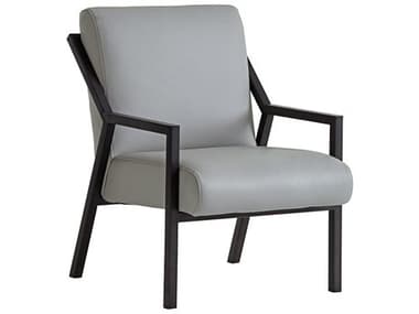 Lexington Santana Gray Leather Accent Chair LX01186611LL40