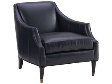 Lexington Carlyle 30" Blue Leather Accent Chair LX01757311LL40