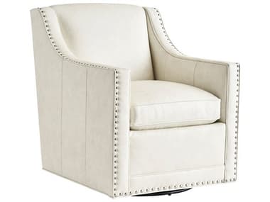 Lexington Barrier 29" Swivel White Accent Chair LX01762011SWLL46