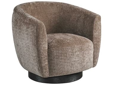 Lexington Zanzibar Swivel 33" Brown Fabric Accent Chair LX01782811SW40