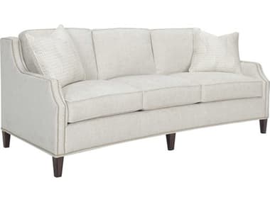 Lexington Upholstery 87" Chase Park White Fabric Upholstered Sofa LX0179853340