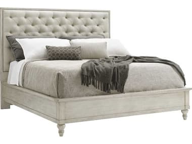 Lexington Oyster Bay Beige Solid Wood Upholstered King Panel Bed LX714134C