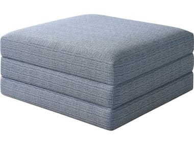 Lexington Upholstery Brickell Blue Upholstered Ottoman LX72834460
