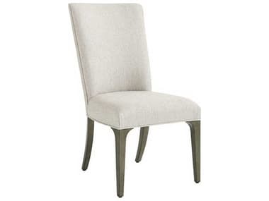 Lexington Maple Wood Gray Fabric Upholstered Side Dining Chair LX73288201