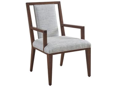 Lexington Rendezvous Boswell Blue Upholstered Arm Dining Chair LX74388160