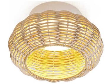 Luxcambra Niuet 1-Light White Round Flush Mount LXB1346