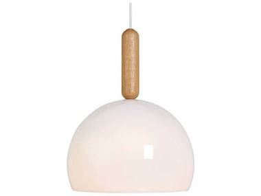 Luxcambra Mad 1-Light White Dome Pendant LXB1419