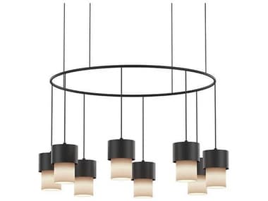 Luxcambra Kan 8-Light Black Chandelier LXB1452