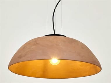 Luxcambra Absis 1-Light Black Brown Dome Pendant LXB1620