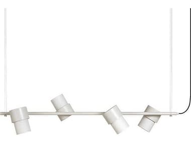 Luxcambra Kan 4-Light White Cylinder Island Pendant LXB1636