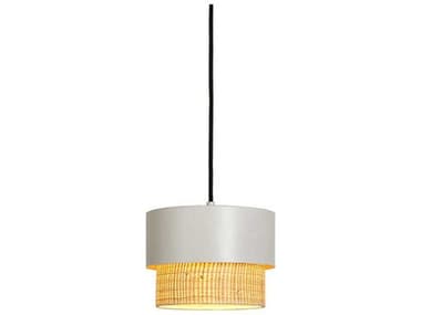 Luxcambra Kan 1-Light White Drum Mini Pendant LXB1647