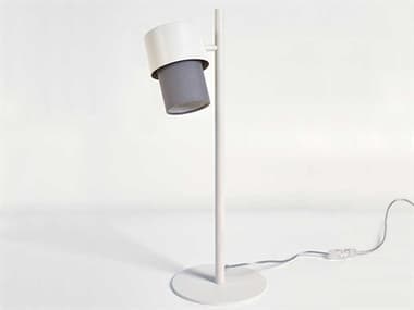 Luxcambra Kan White Cold Grey Cotton Table Lamp LXB3142