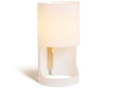 Luxcambra Cilindre Ash Wood White Opal Methacrylate Table Lamp LXB3240
