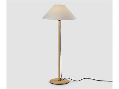 Luxcambra Clasica Pinewood Melis Scroll White Parchment Brown Floor Lamp LXB4859