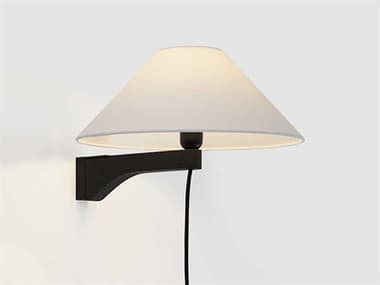 Luxcambra Clasica 1-Light Pinewood Melis Painted Black Wall Sconce LXB4865