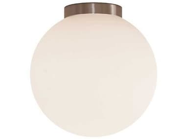 Luxcambra Moon 1-Light Silver Globe Flush Mount LXBMOONC1