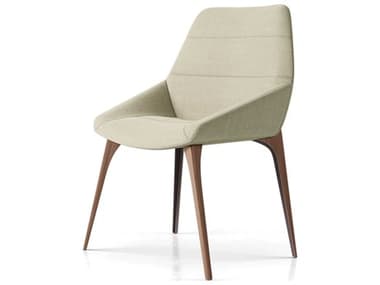 Luxecor Modluxe Saylac Walnut Wood Beige Upholstered Armless Dining Chair LXC6201WE875MRNWAL