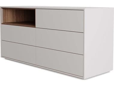 Luxecor Modluxe Beverly 5-Drawers Natural Wood Double Dresser LXCDEM5111001CGWAL