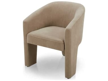 Luxecor Modluxe Ancona Beige Upholstered Arm Dining Chair LXCDNCDANCWIC