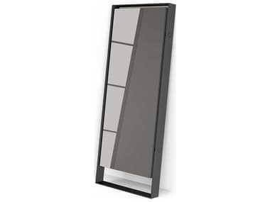 Luxecor Modluxe Kennington Graphite Steel Floor Rectangular Mirror LXCESP10001