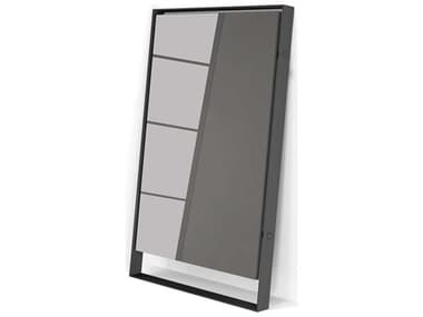 Luxecor Modluxe Kennington Graphite Steel Floor Rectangular Mirror LXCESP10002