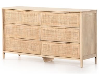 Luxecor Globetrotter Sydney 6-Drawers Mango Wood Double Dresser LXCGLB31059