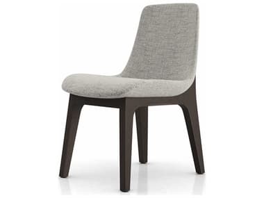 Luxecor Modluxe Oxnard Ash Wood Gray Upholstered Side Dining Chair LXCHI1901BGBT