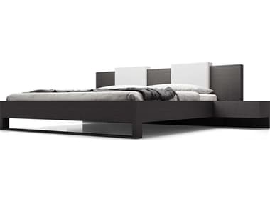 Luxecor Modluxe Ossett Wenge Black Pine Wood King Platform Bed LXCMD316KWEN