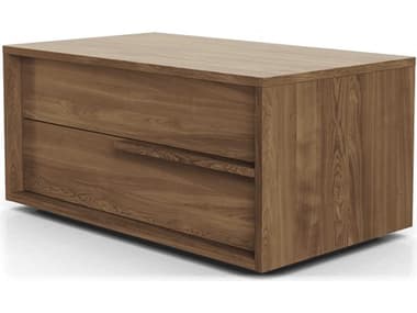 Luxecor Modluxe Harrow 2-Drawers Brown Natural Wood Left Facing Nightstand LXCMD323NSLWAL