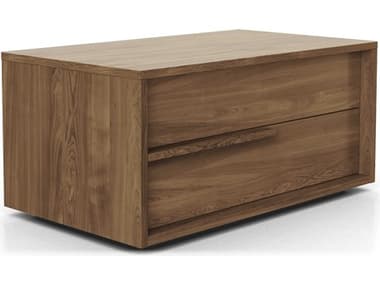 Luxecor Modluxe Harrow 2-Drawers Brown Natural Wood Right Facing Nightstand LXCMD323NSRWAL