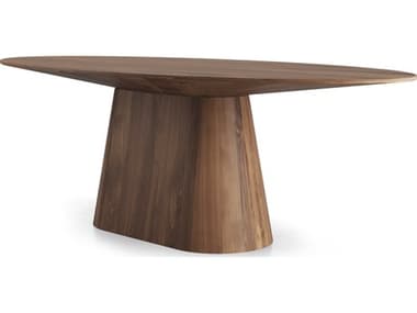 Luxecor Modluxe Ravenna Oval Wood Walnut Dining Table LXCMD510WAL